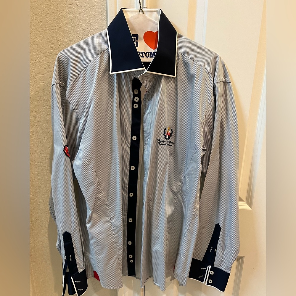 Bertigo men’s dress yachting themed shirt